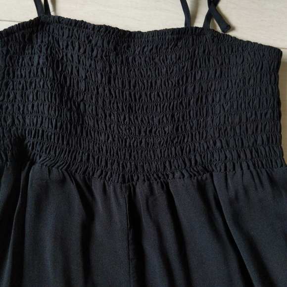 NWT Out from Under Smocked Top Black Romper - Picture 2 of 8